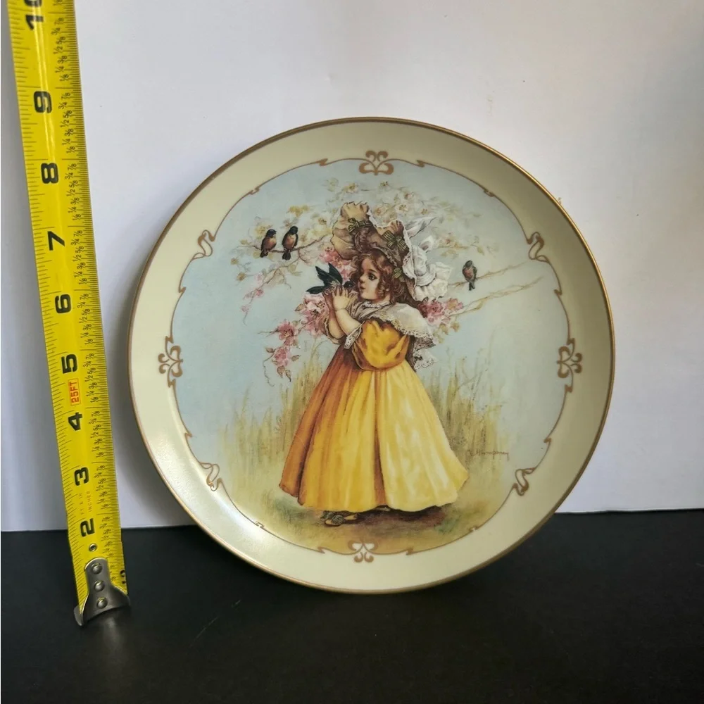 🌹 1989 The Little Captive Maud Humphrey Bogart Collectable Plate